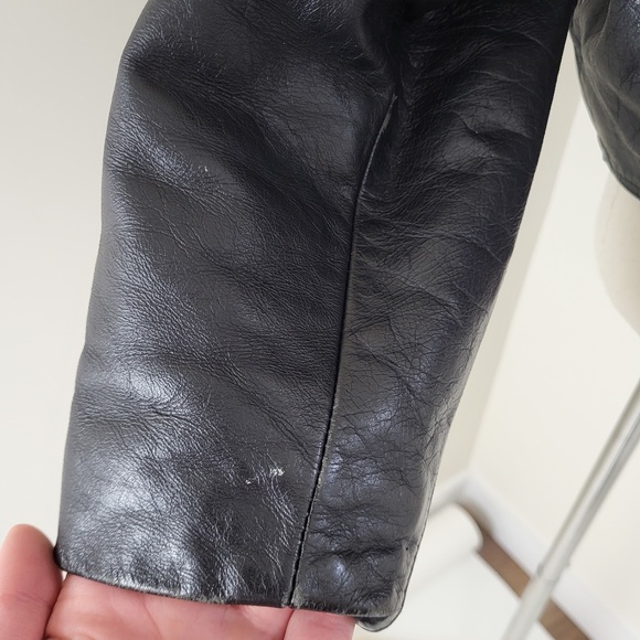 Vintage genuine leather motorcycle jacket iconic authentic 80s 90s fringe - Picture 2 of 16